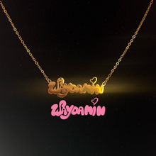 Load image into Gallery viewer, Gold Personalized Logo Necklace