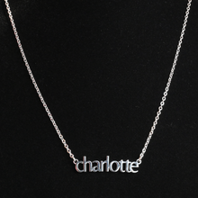 Load image into Gallery viewer, Silver Personalized Name Necklace