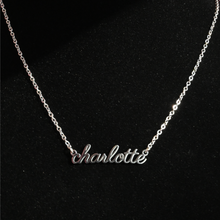 Load image into Gallery viewer, Silver Personalized Name Necklace
