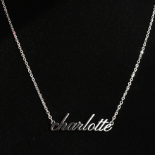 Load image into Gallery viewer, Silver Personalized Name Necklace
