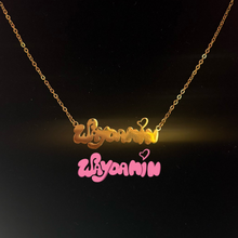 Load image into Gallery viewer, Gold Custom Logo Necklace
