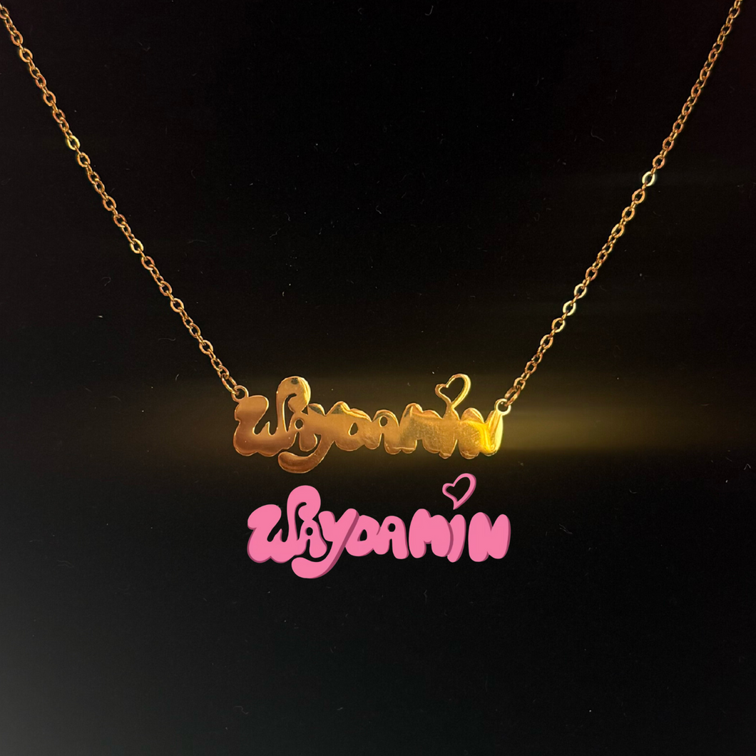 Gold Custom Logo Necklace