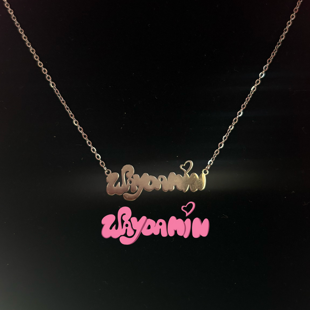 Silver Custom Logo Necklace