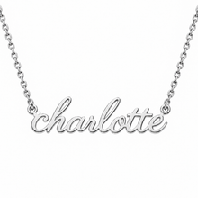 Load image into Gallery viewer, Silver Personalized Name Necklace
