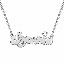 Load image into Gallery viewer, Silver Personalized Logo Necklace
