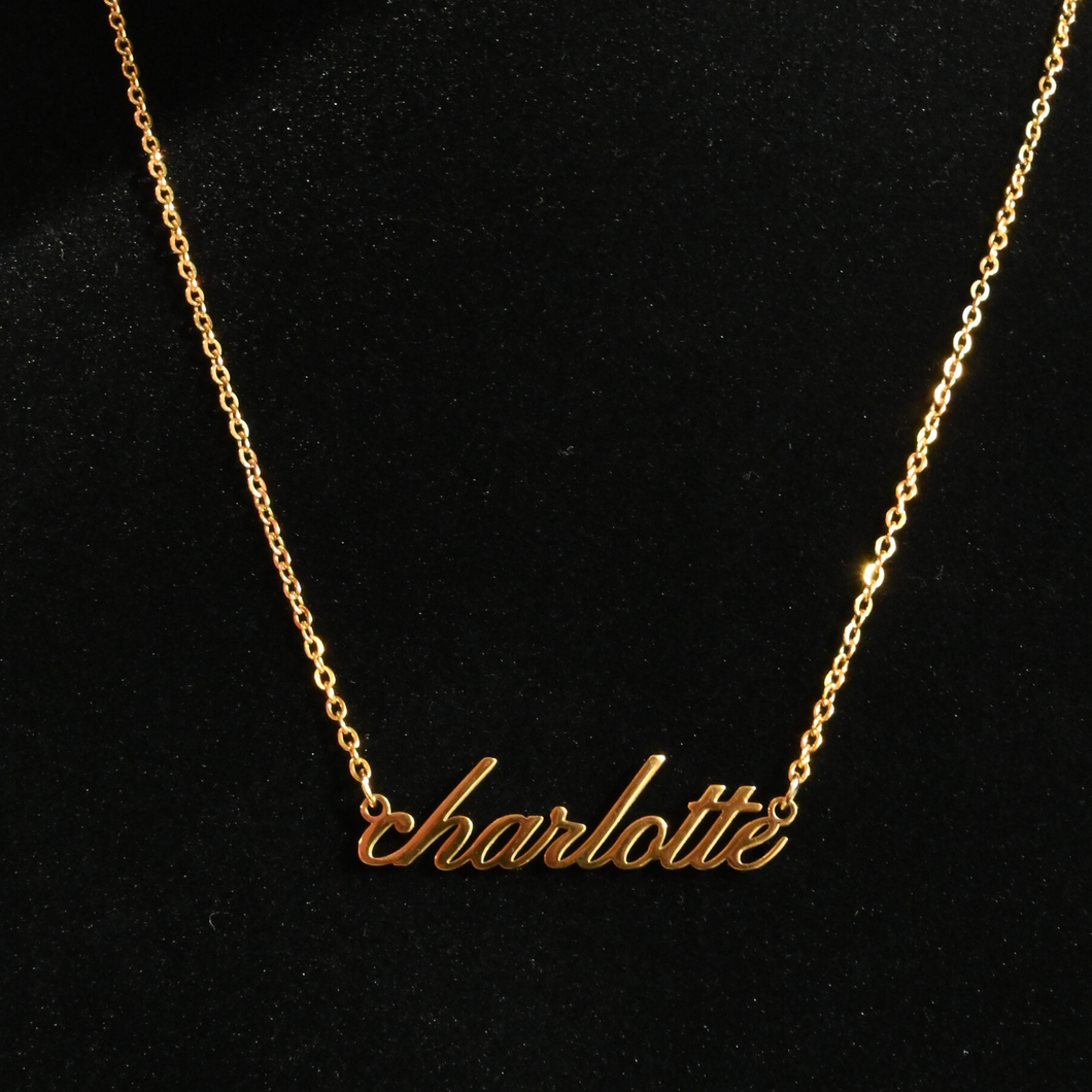 Gold Personalized Name Necklace