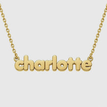 Load and play video in Gallery viewer, Gold Personalized Name Necklace
