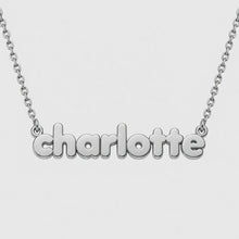 Load and play video in Gallery viewer, Silver Personalized Name Necklace

