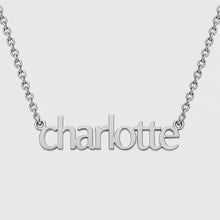 Load and play video in Gallery viewer, Silver Personalized Name Necklace
