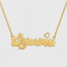Load and play video in Gallery viewer, Gold Personalized Logo Necklace

