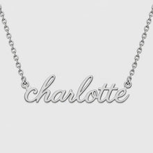 Load and play video in Gallery viewer, Silver Personalized Name Necklace
