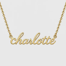 Load and play video in Gallery viewer, Gold Personalized Name Necklace
