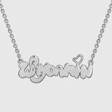 Load and play video in Gallery viewer, Silver Personalized Logo Necklace
