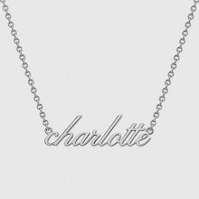 Load and play video in Gallery viewer, Silver Personalized Name Necklace
