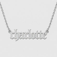 Load and play video in Gallery viewer, Silver Personalized Name Necklace
