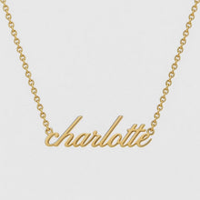 Load and play video in Gallery viewer, Gold Personalized Name Necklace
