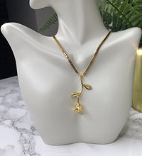 Load image into Gallery viewer, GOLD &#39;SHE ROSE&#39; NECKLACE
