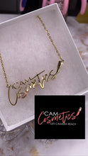 Load image into Gallery viewer, Gold Custom Logo Necklace
